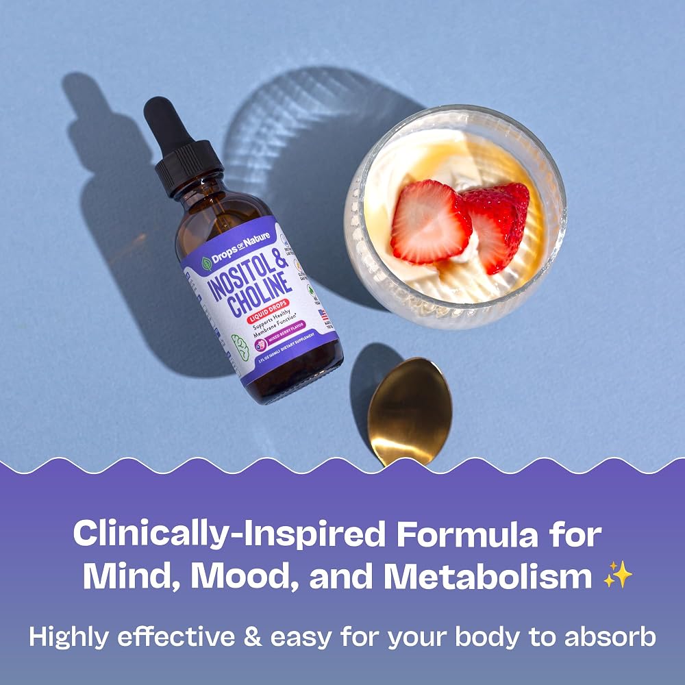 Drops Of Nature Inositol & Choline Supplements Mixed Berry - 60 mL - image 6