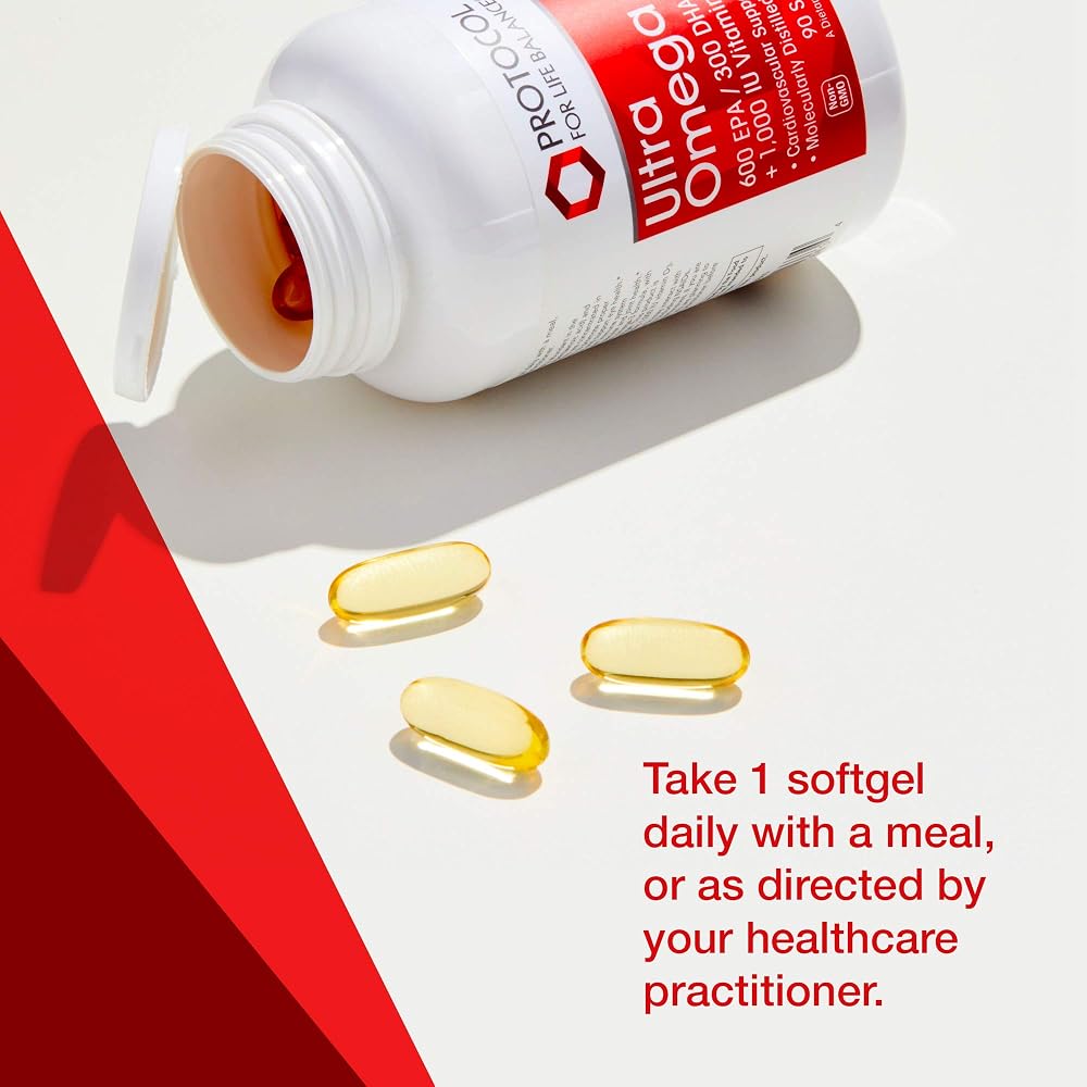 PROTOCOL FOR LIFE BALANCE Ultra Omega 3-D Fish Oil - 90 Softgels - image 4
