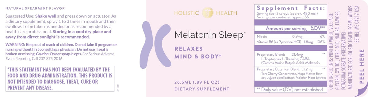 Holistic Health Melatonin Sleep Spray - 26.5 mL - image 4