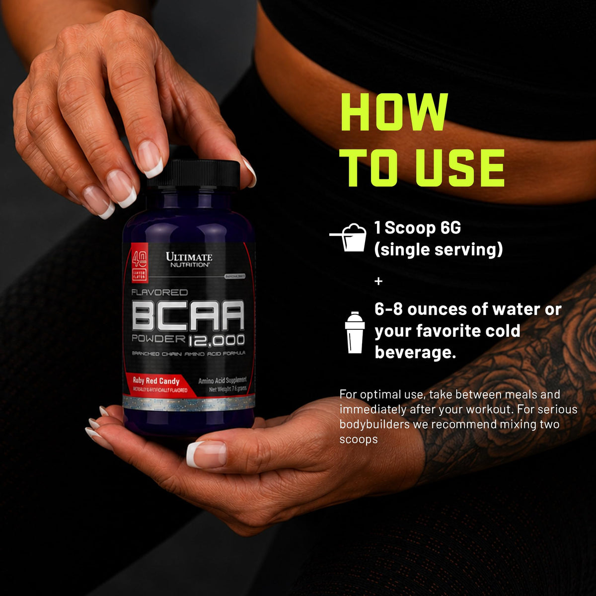 Ultimate Nutrition BCAA Powder 12000 Ruby Red Candy - 60 Servings - image 5