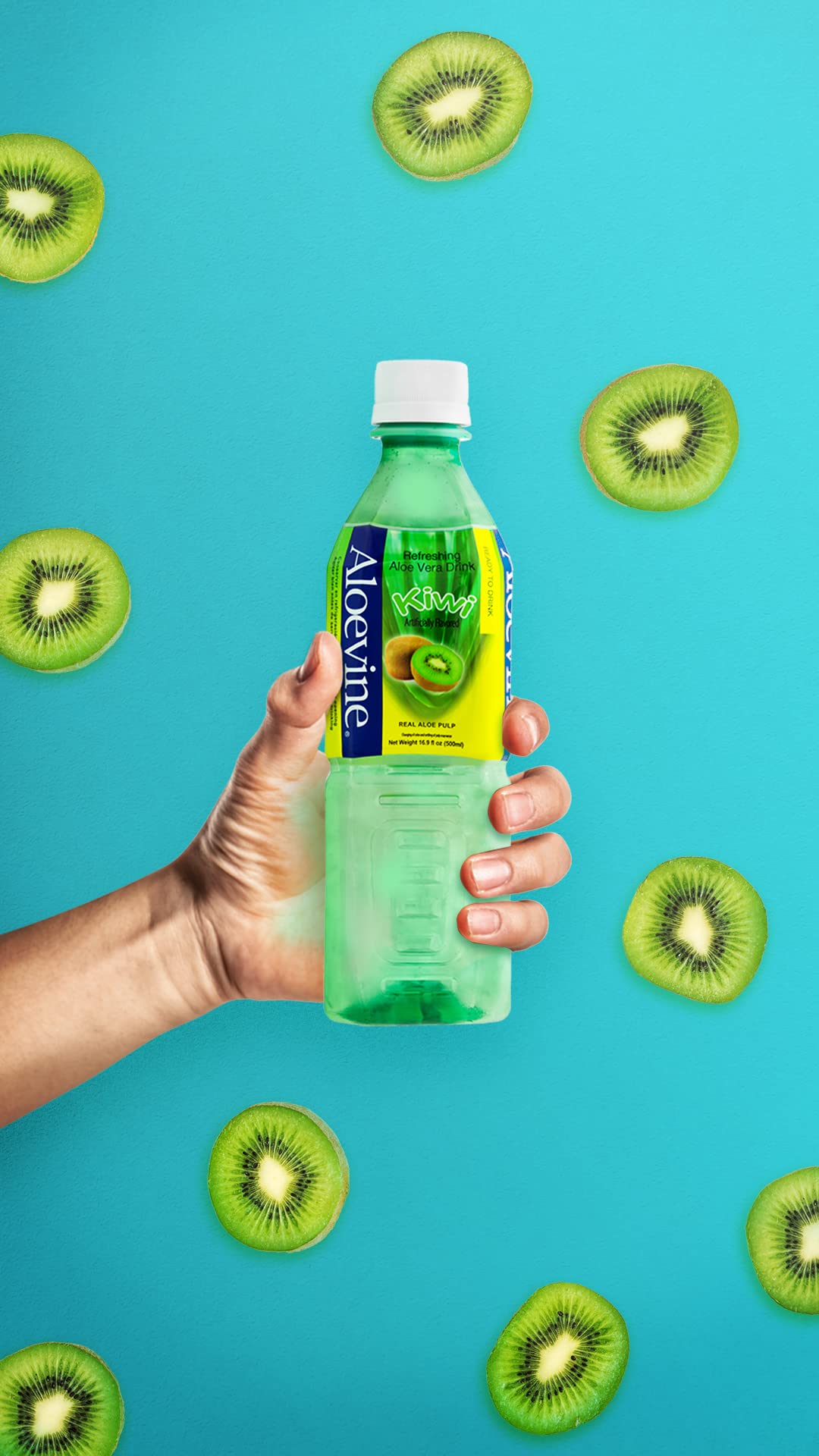 Aloevine Aloe Vera Drink Kiwi - 20 Pack (16.9 oz each) - image 3