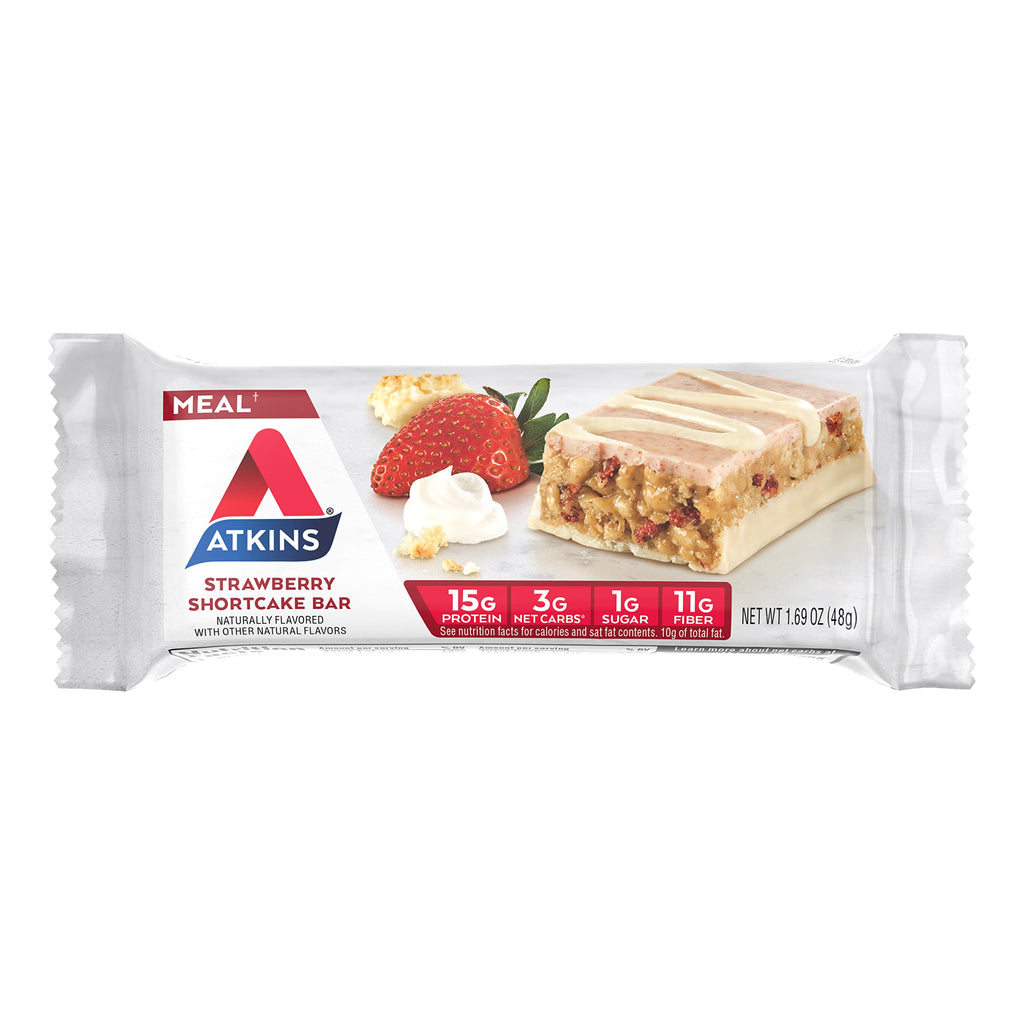 Atkins Strawberry Shortcake Protein Meal Bar - 30 Count - image 3