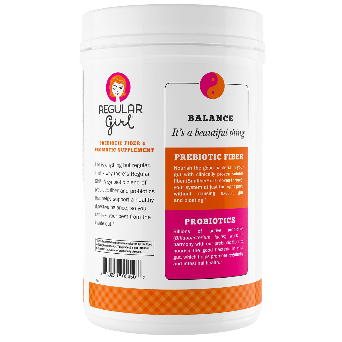 Regular Girl Organic Prebiotic Fiber & Probiotics Powder - 90 Servings - image 2