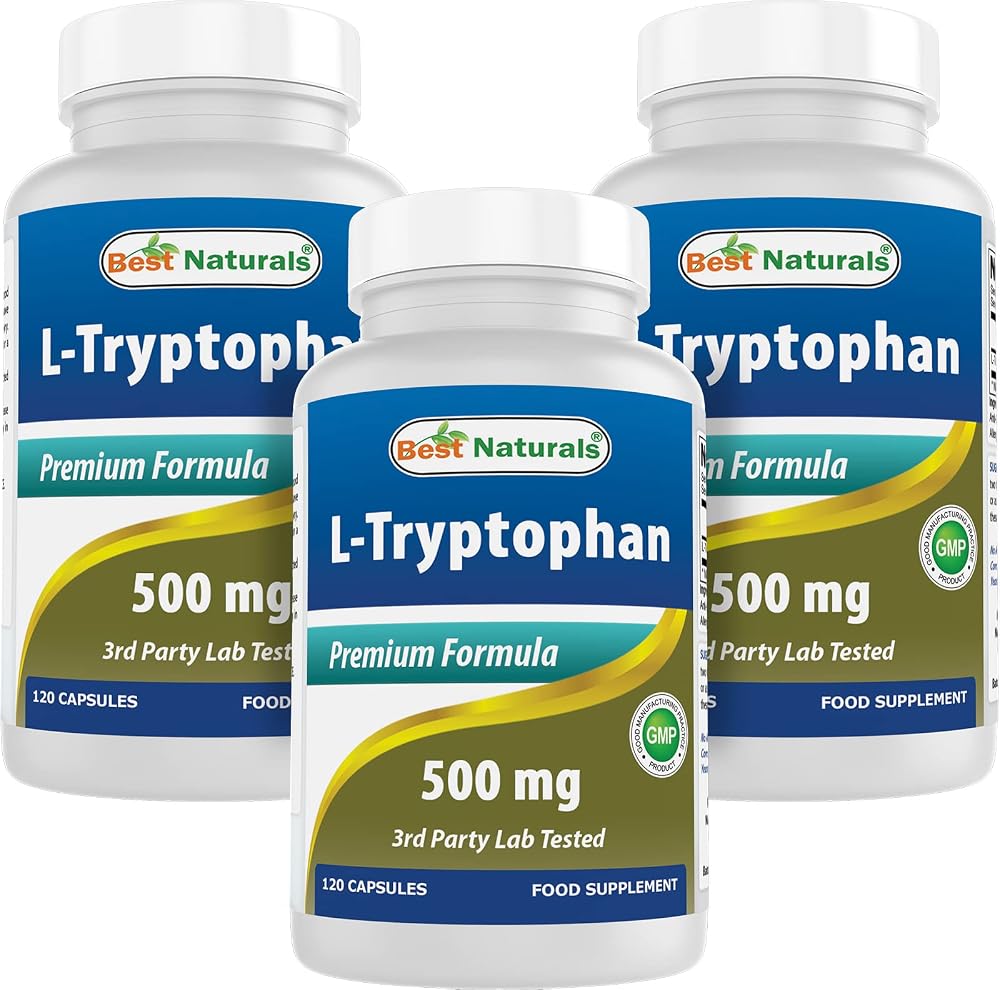 Best Naturals L-Tryptophan 500 mg - 360 Capsules