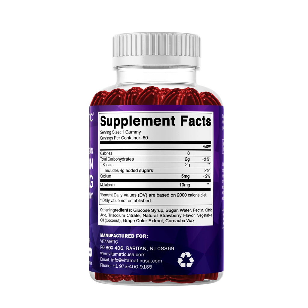 Vitamatic Melatonin 10 mg Sleep Support Gummies - 120 Count - image 8