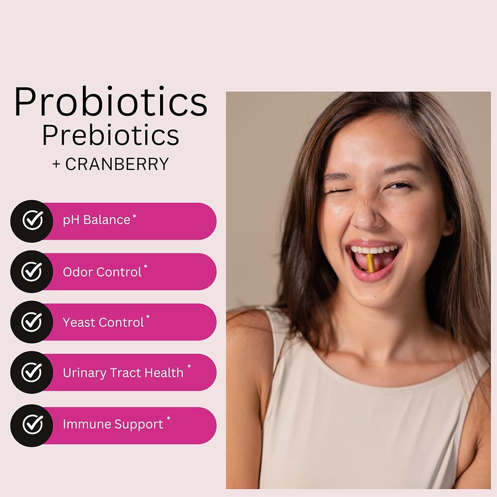Healthy Babe Vaginal Probiotics with Cranberry - 60 Capsules - image 3