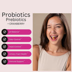Healthy Babe Vaginal Probiotics with Cranberry - 60 Capsules - image 3