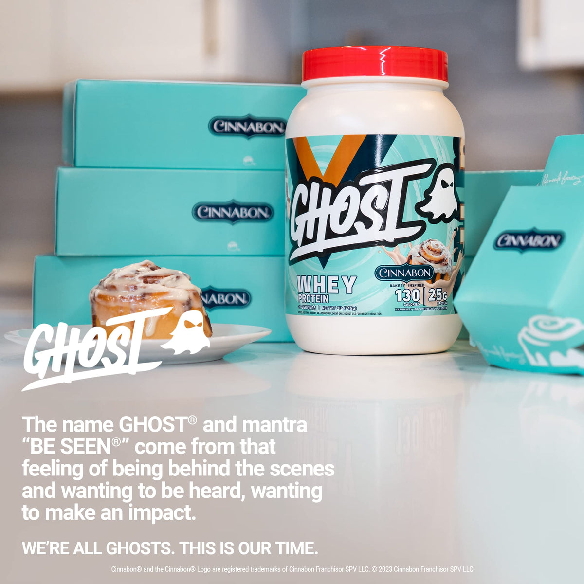 GHOST Whey Protein Powder Cinnabon - 2 lb - image 6