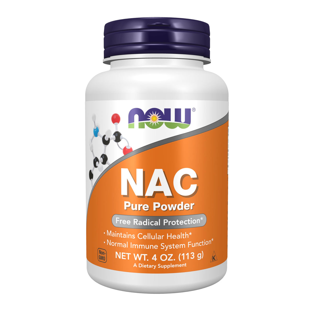 NOW NAC 600 mg Pure Powder Immune Support - 4 oz