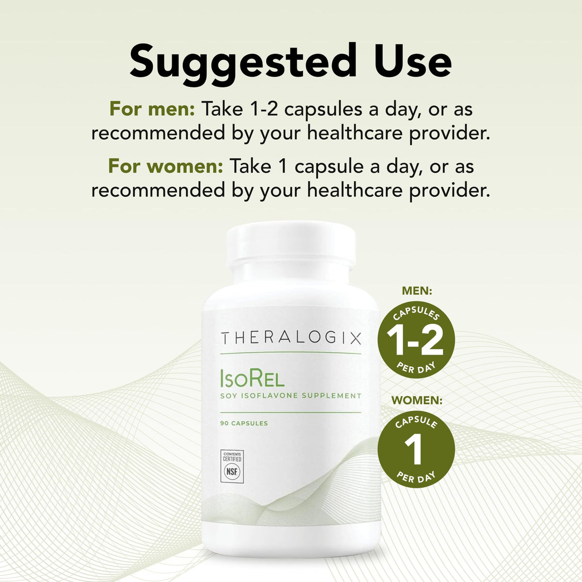 Theralogix IsoRel Whole Soybean Extract Menopause Support - 90 Capsules - image 4