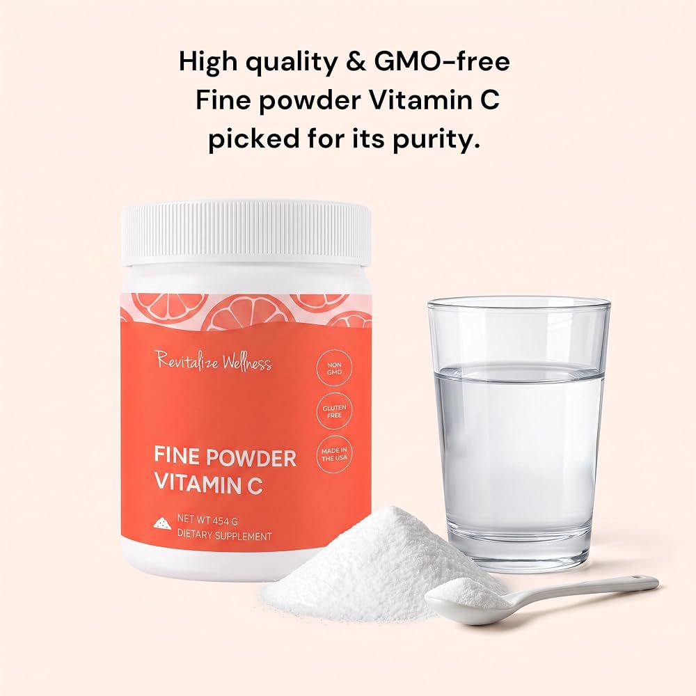 Revitalize Wellness Vitamin C Powder Ascorbic Acid - 454 Servings - image 5