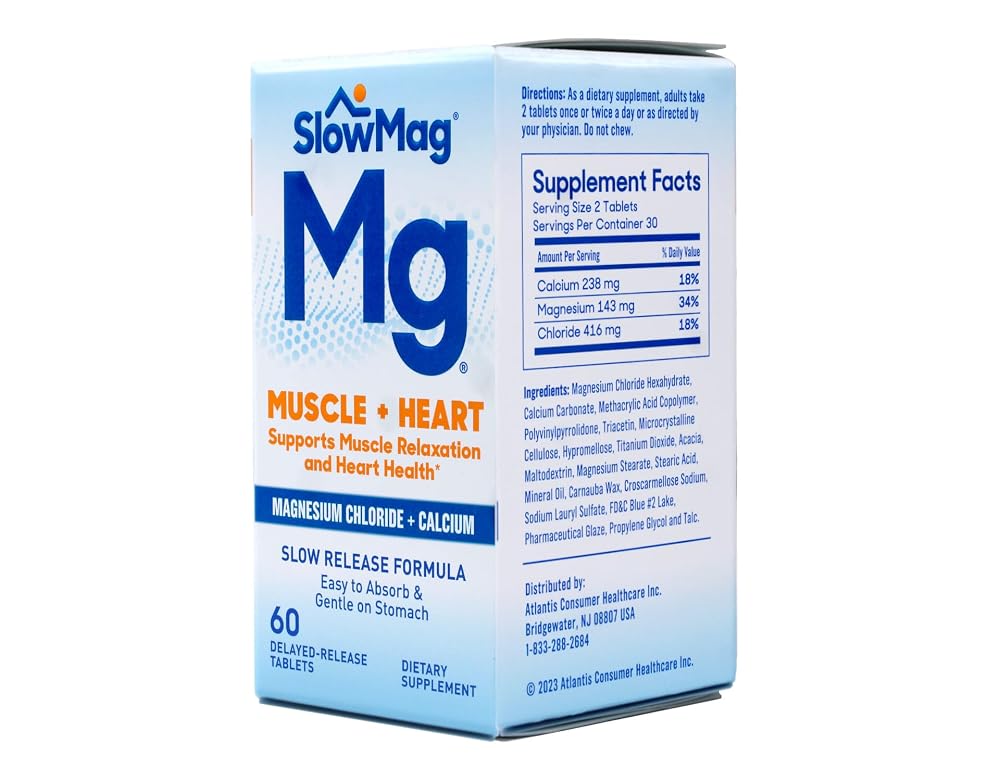 Purdue Slow-Mag Magnesium Chloride with Calcium - 60 Tablets - image 6