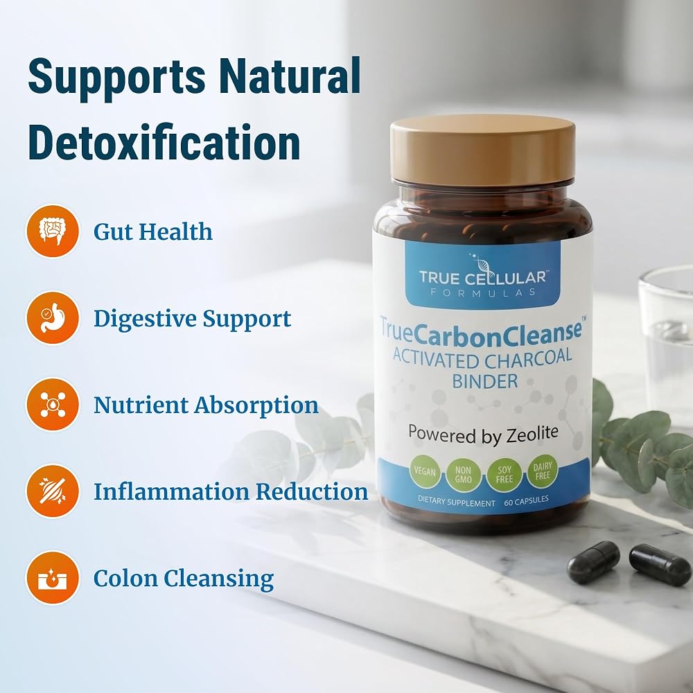 True Cellular Formulas Gut Detox & Liver Cleanse - Organic Activated