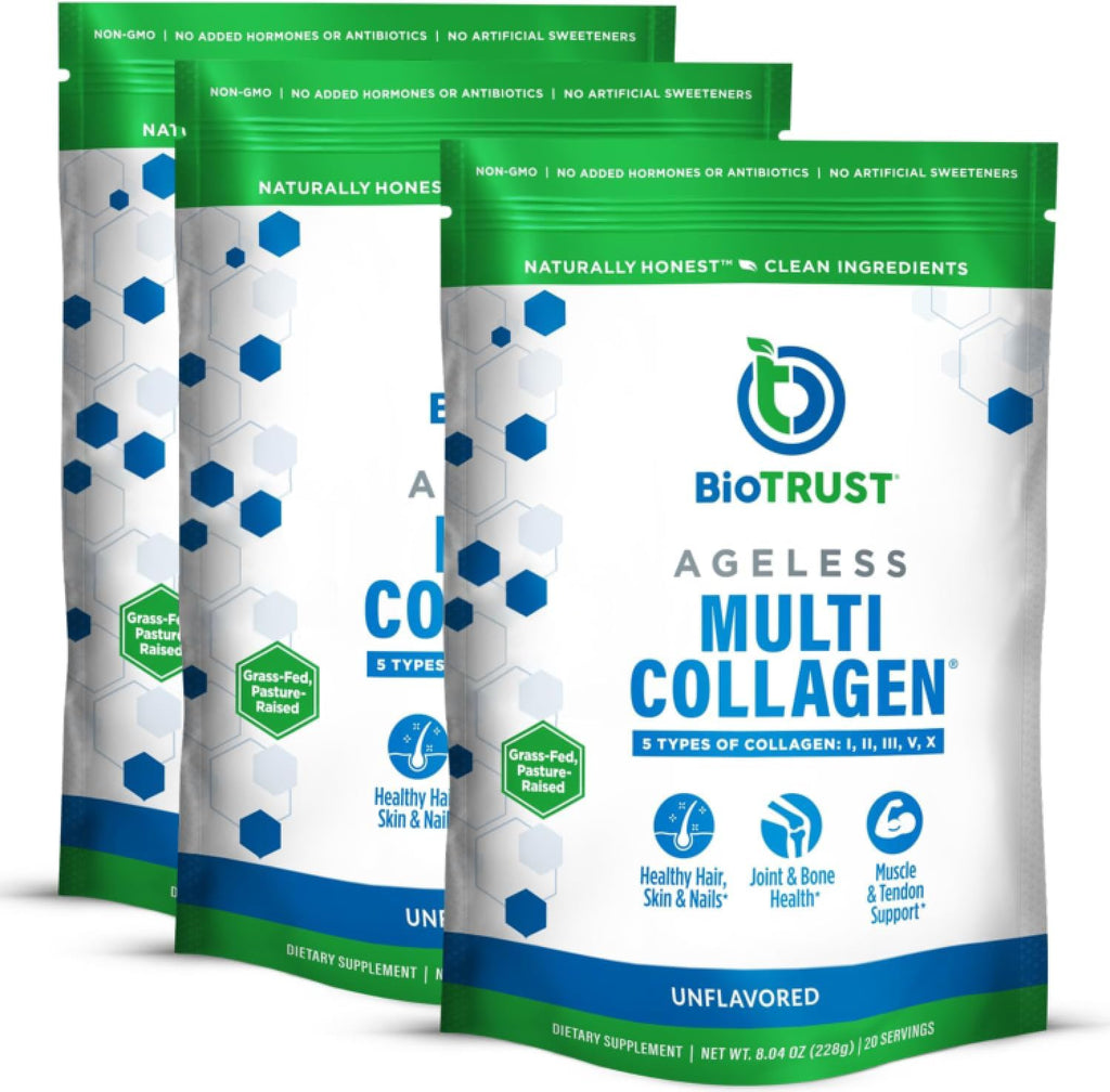 BioTrust Multi Collagen Peptides Unflavored Powder - 1.51 lb