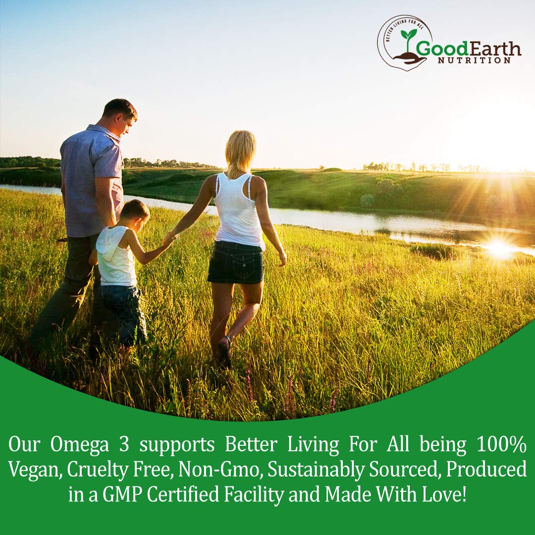 GoodEarth Nutrition Algal Oil Vegan DHA Omega-3 - 60 Softgels - image 5