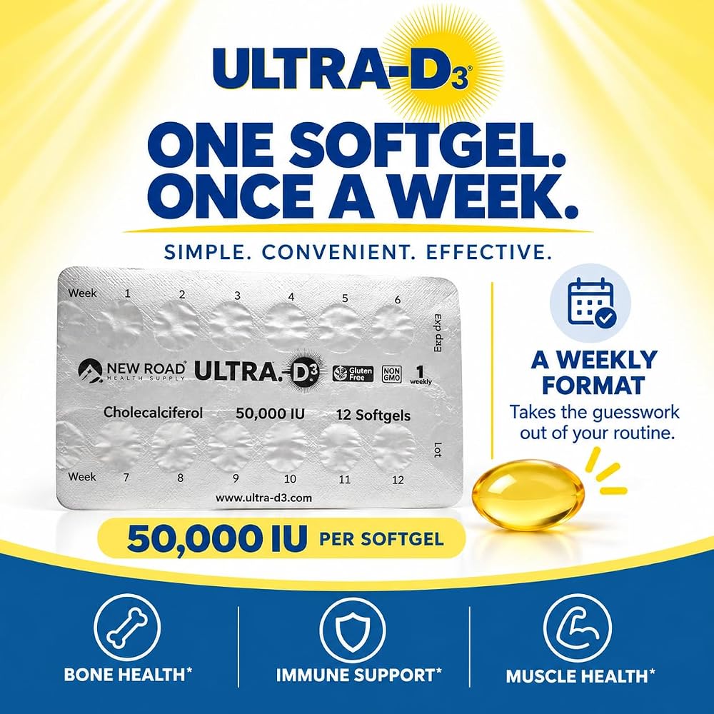 ULTRA-D3 Once-Weekly Vitamin D3 50