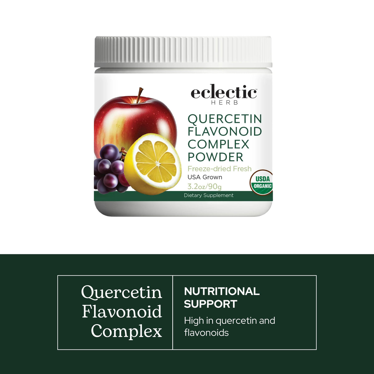 Eclectic Institute Raw Quercetin Flavonoid Complex Powder - 3.2 oz - image 3