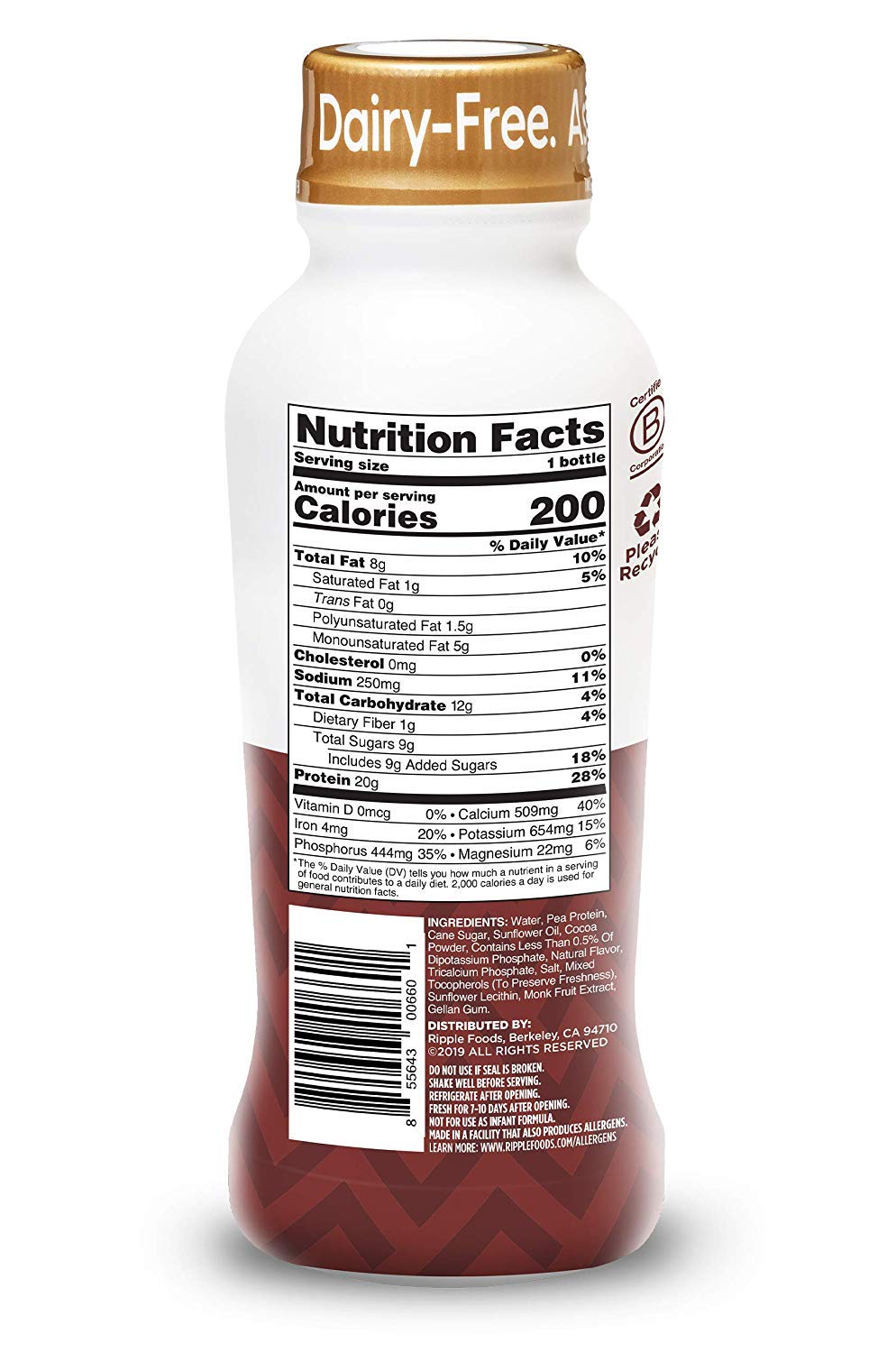 Ripple 20g Pure Plant Protein Shake