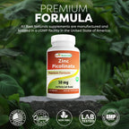 Best Naturals Zinc 50mg Picolinate Immune Support - 120 Tablets - image 5