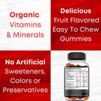 OrganicBolt Kids Multivitamin Gummies Immune Support - 60 Count - image 3