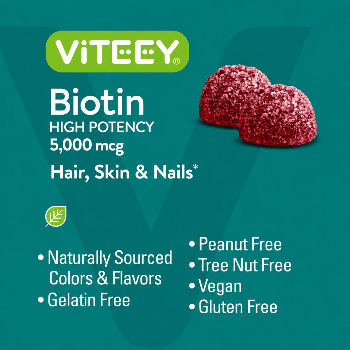 Viteey Biotin Gummies for Hair