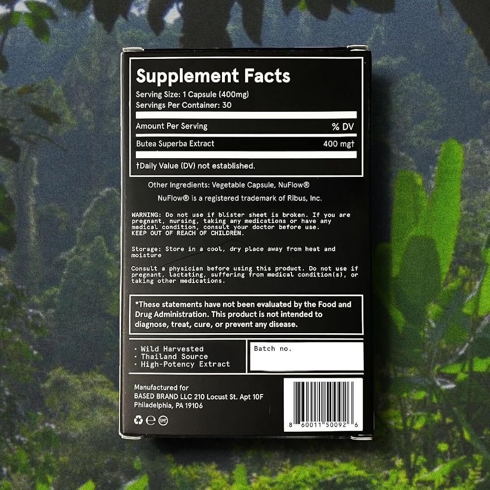 Based Supplements Butea Superba Extract Root Powder - 1 Capsules - image 5