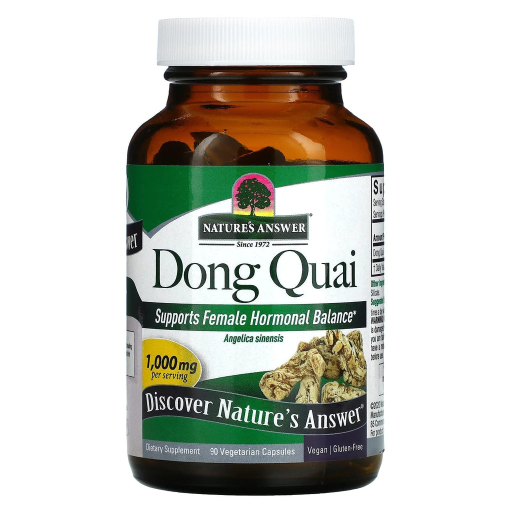 Nature's Answer Dong Quai Root 1000mg Female Balance - 90 Vegetarian Capsules - image 3