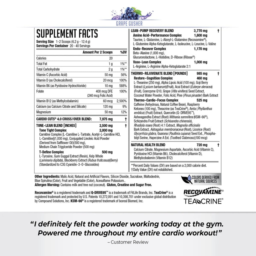Cardio Cuts NDS Nutrition 3.0 Pre Cardio Drink Mix