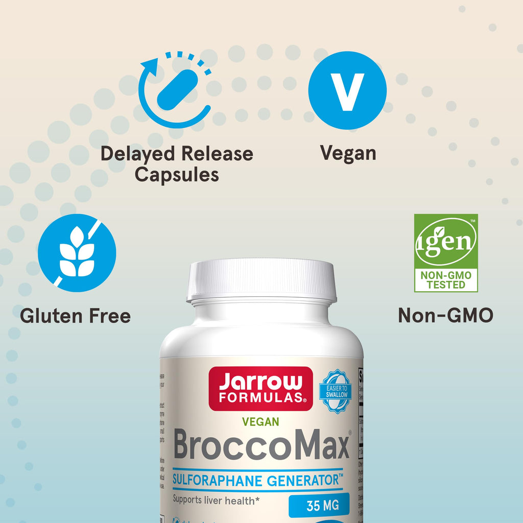 Jarrow Formulas BroccoMax Sulforaphane 35 MG Liver Support - 120 Capsules - image 5