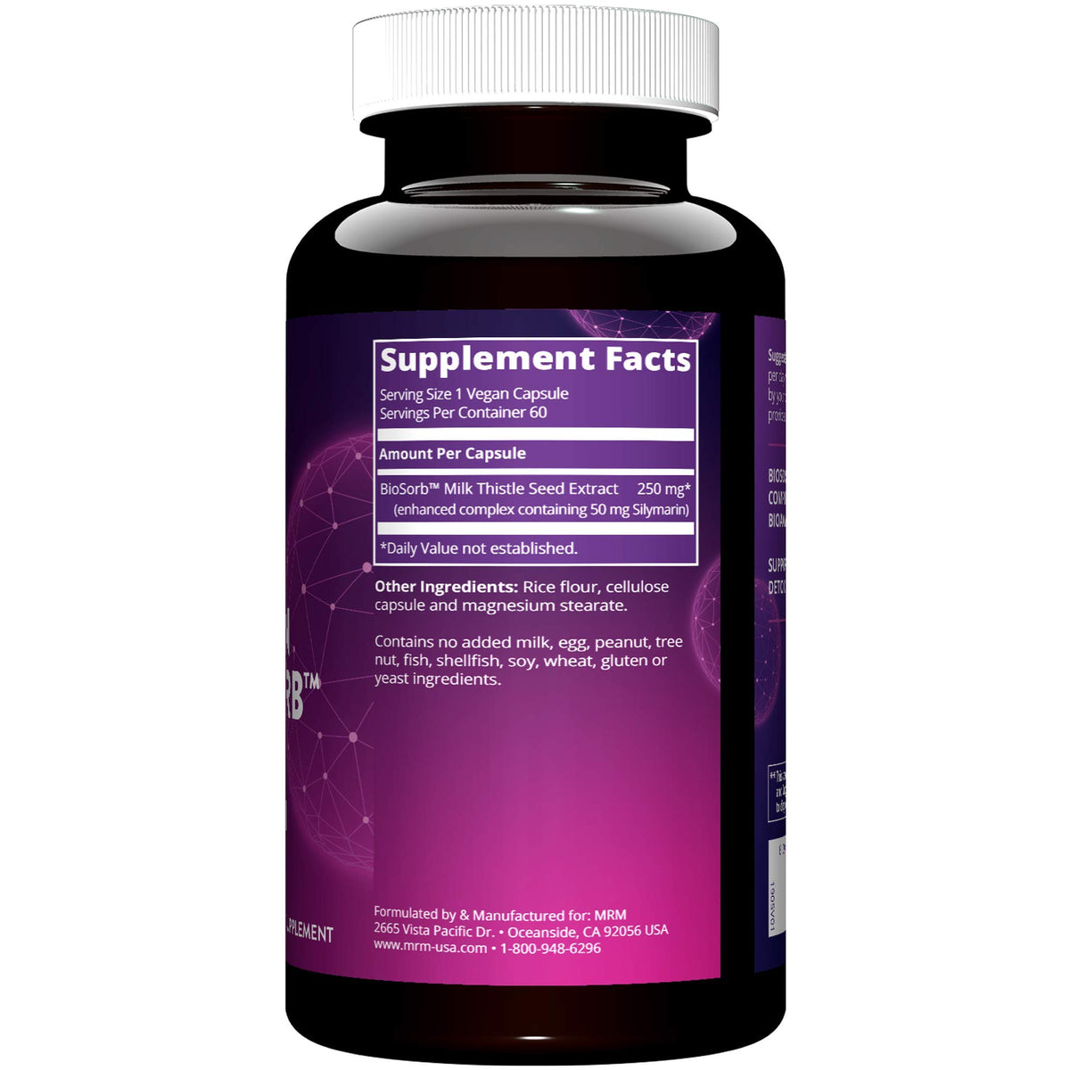 MRM Nutrition Silymarin with Biosorb Antioxidant - 60 Capsules - image 3