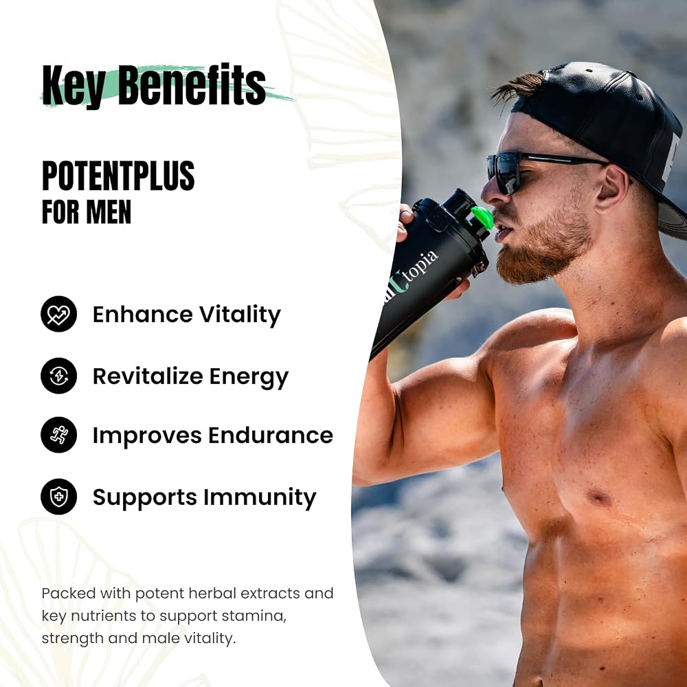 HealUtopia Men's Stamina & Energy Booster Powder - 30 Servings - image 3