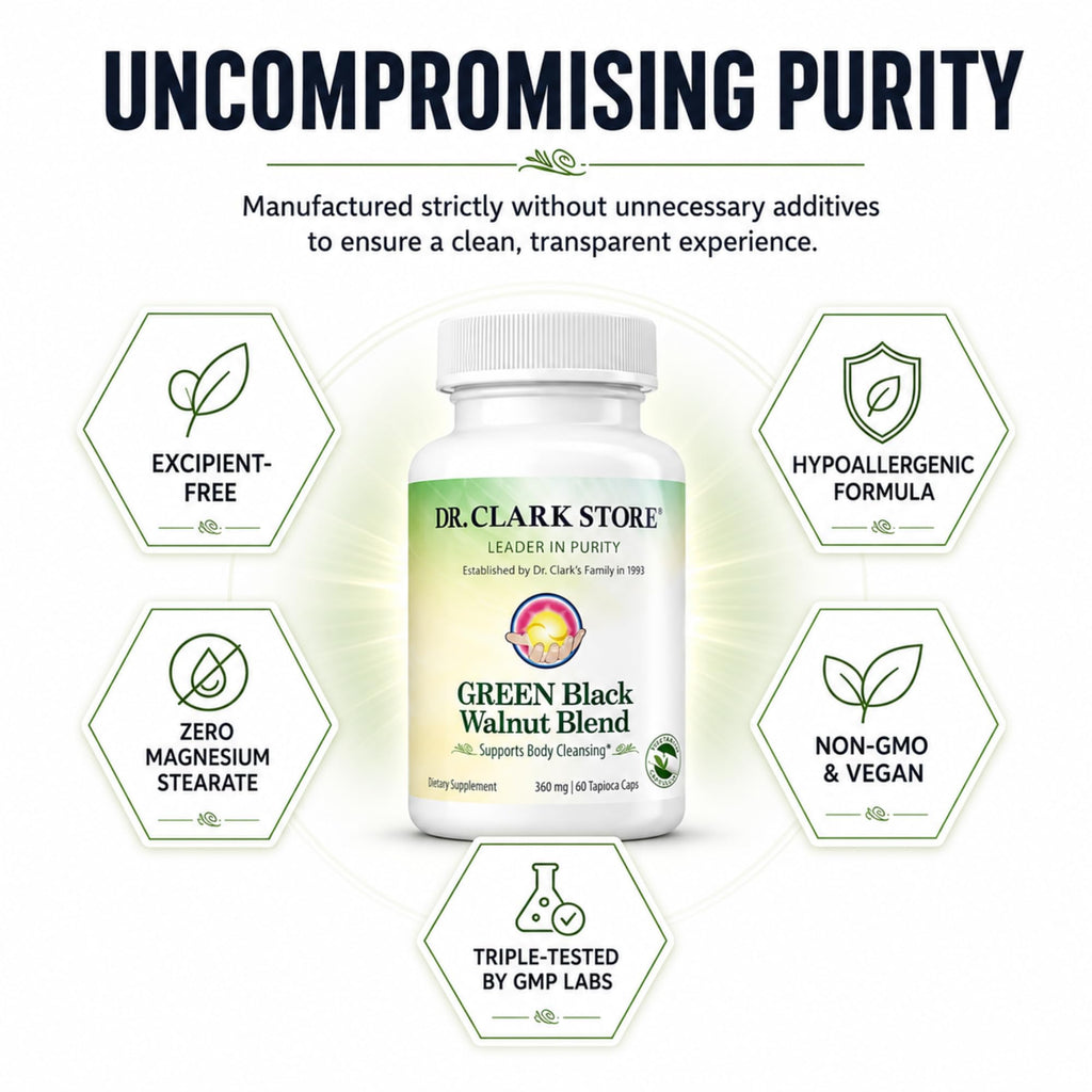 Dr Clark Green Black Walnut Blend 360mg - 60 Capsules - image 5