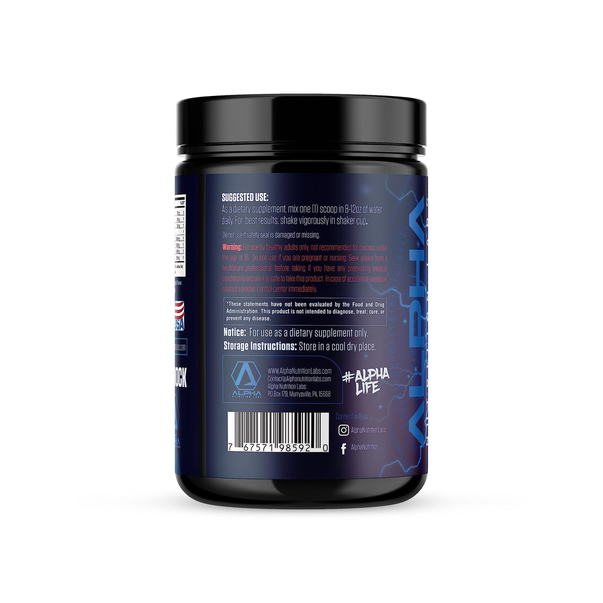 Alpha Nutrition Labs Cell Shock Post/Intra Workout Supplement