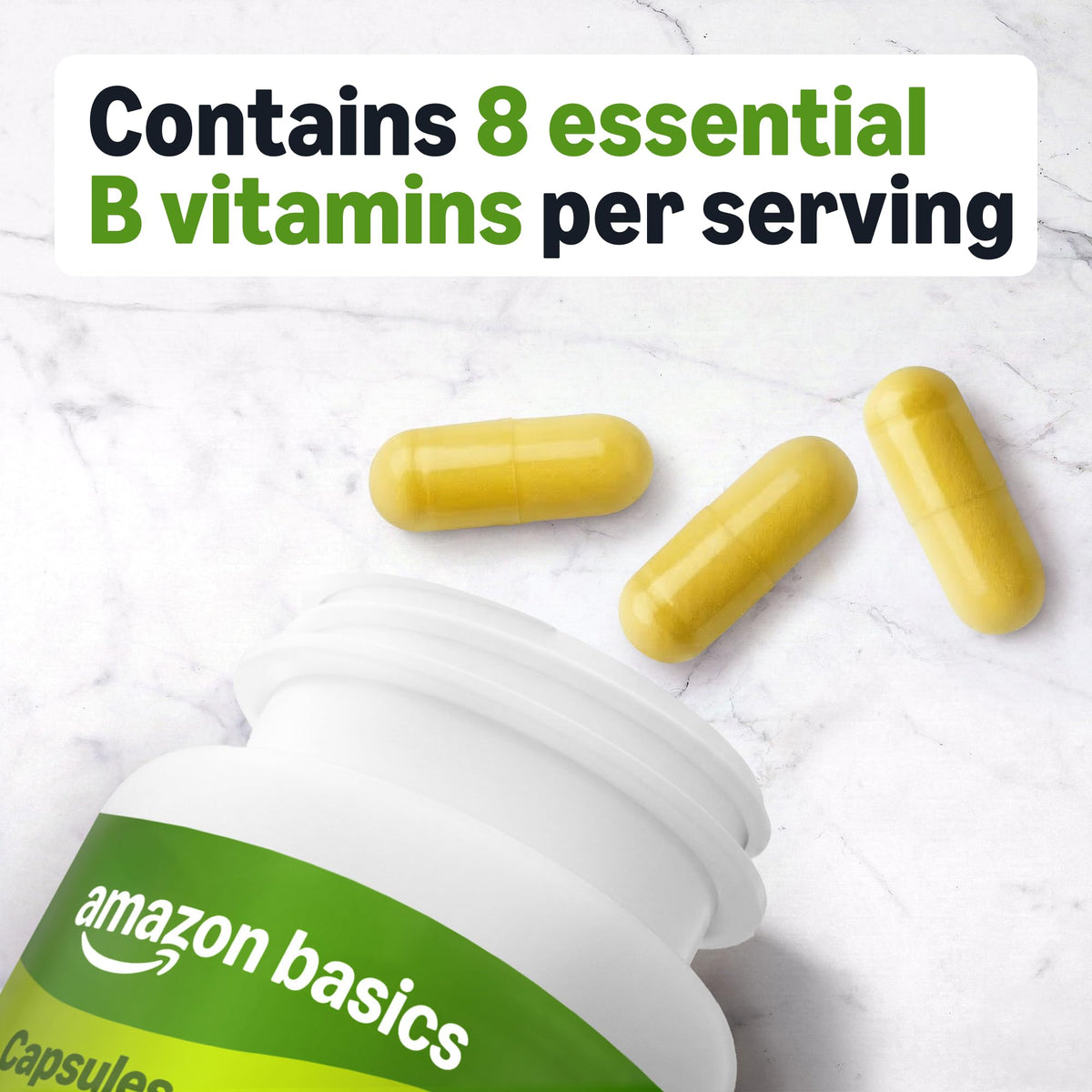 Amazon Basics B Complex Vitamin - 65 Capsules - image 3