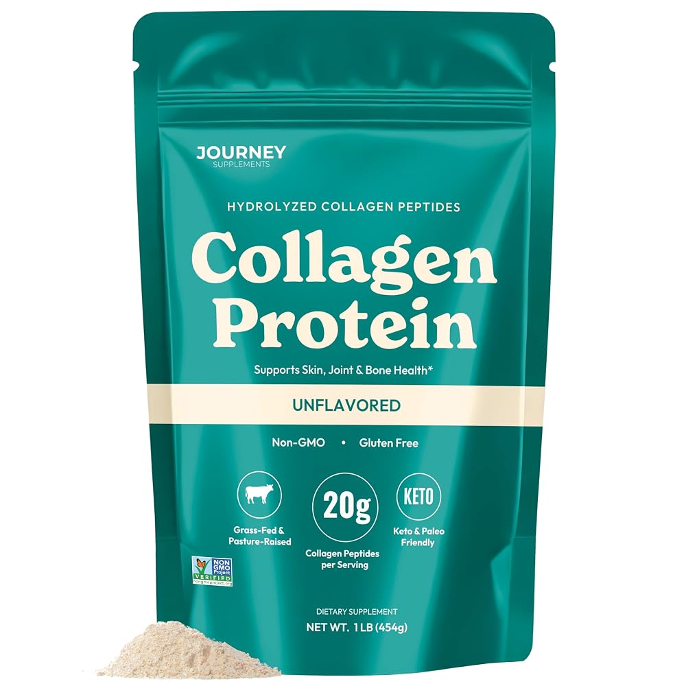 Journey Collagen Peptides Powder Unflavored Grass-Fed - 1 lb