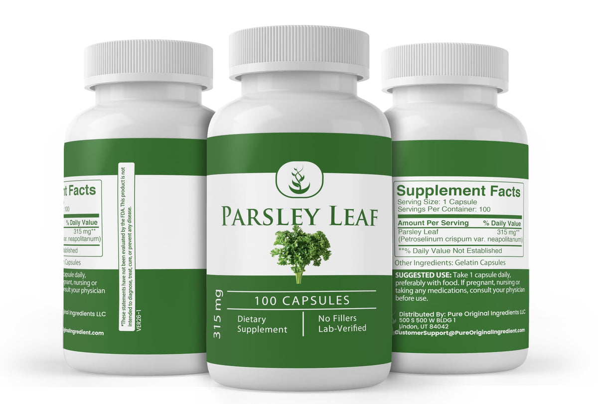 Pure Original Ingredients Parsley - 100 Capsules - image 4