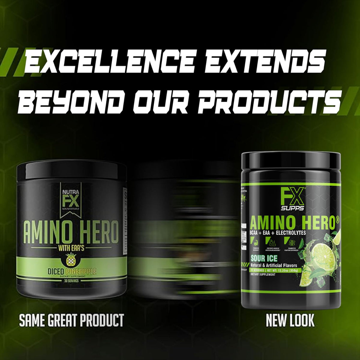 FXSUPPS Amino Hero Sour Ice Post-Workout Recovery Powder - 2 Pack - image 5