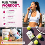 GR Fuel Pre Workout Gummies Energy & Focus Sour Berry - 60 Count - image 6