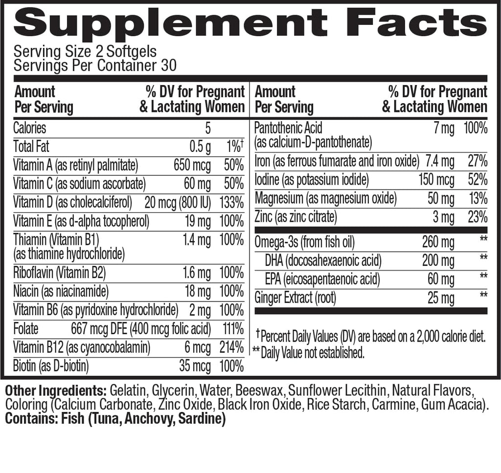 OLLY Ultra Strength Prenatal Multivitamin Softgels with Omega-3s - 60 Count - image 8