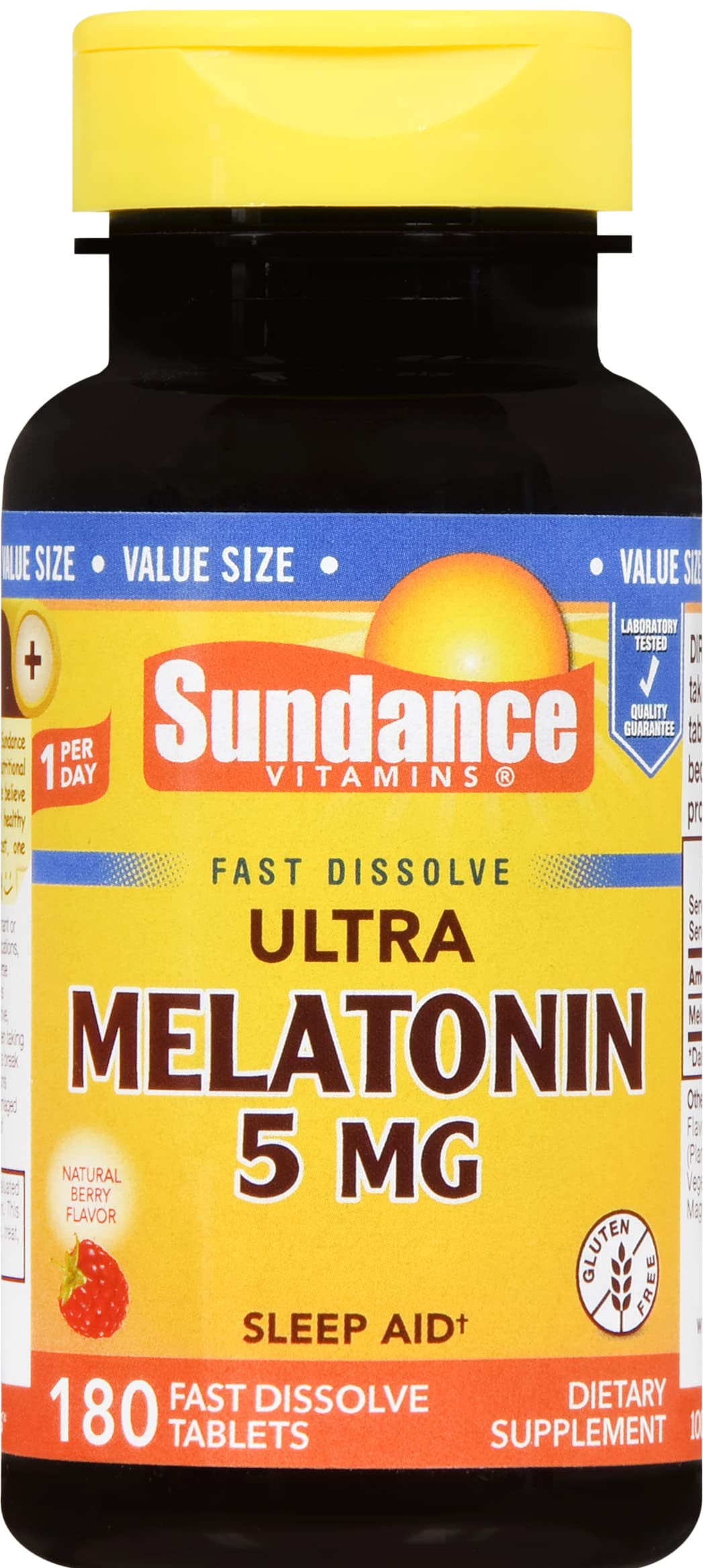 Sundance Ultra Melatonin 5 mg Fast Dissolve - 180 Tablets