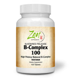 Zen Supplements B-Complex Vitamin - 100 Sustained-Release Tablets