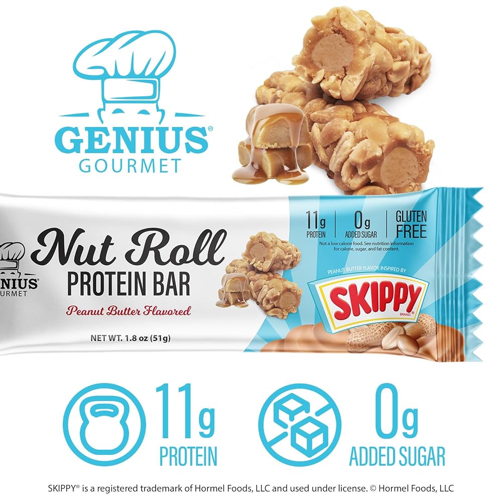 Genius Gourmet Inspired Protein Nut Roll Bar
