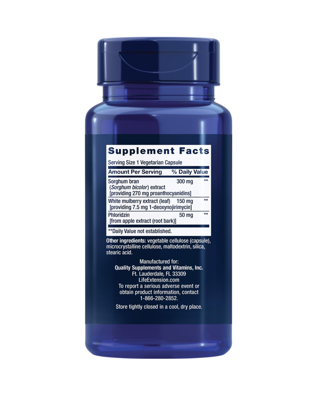 Life Extension Tri Sugar Shield Sorghum Bran - 60 Capsules - image 2
