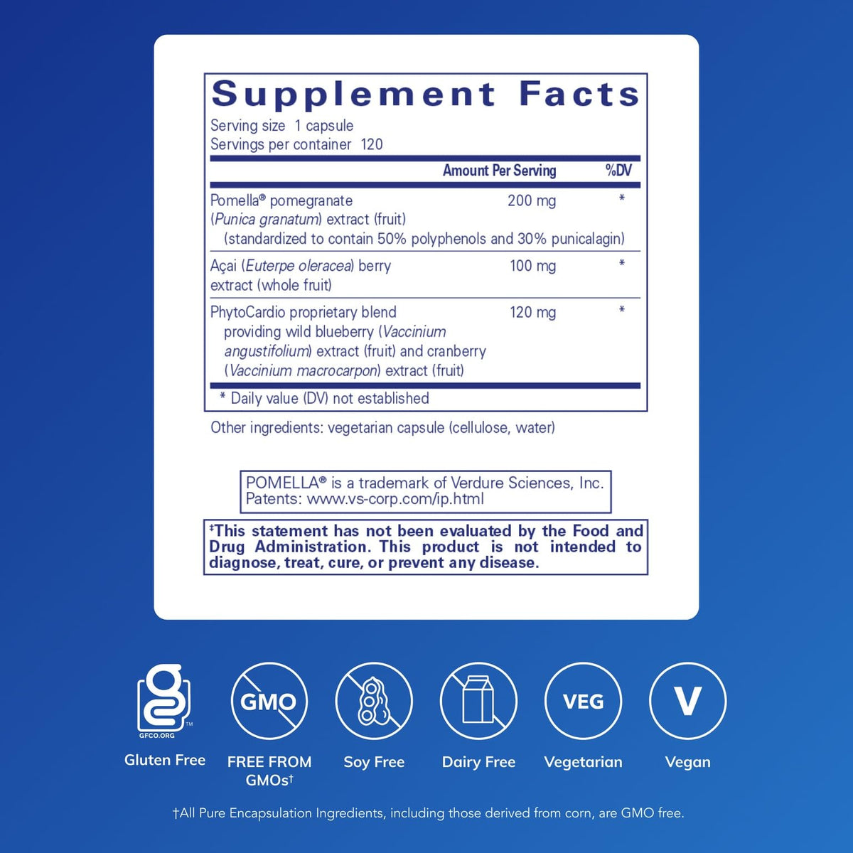 Pure Encapsulations Pomegranate Plus - 120 Capsules - image 2