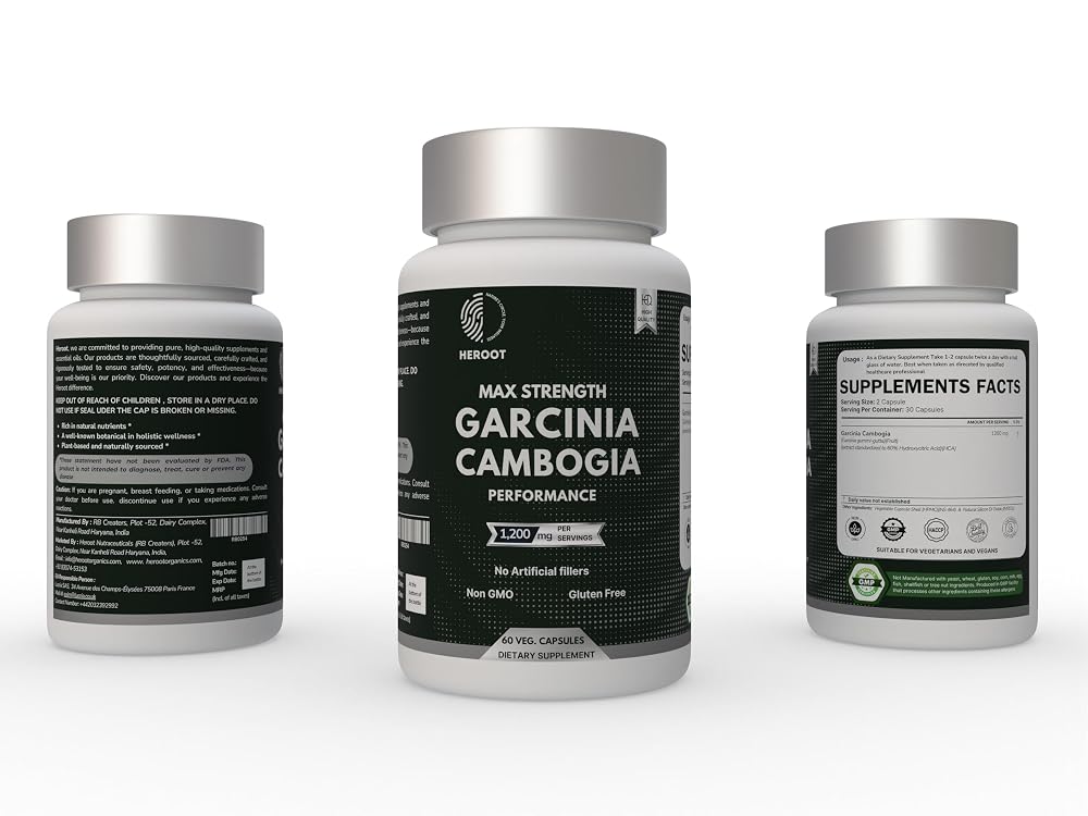 Heroot Garcinia Cambogia 500mg - 60 Capsules - image 4