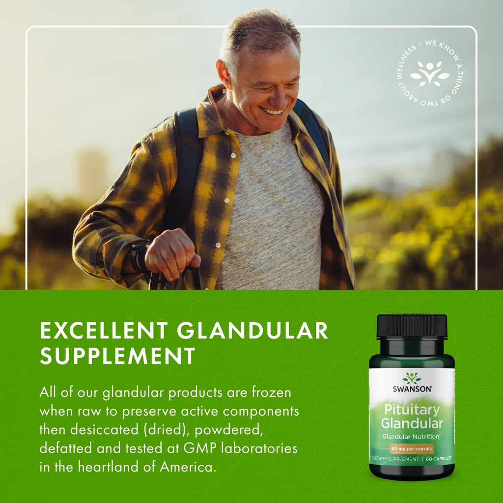 Swanson Raw Pituitary Glandular 80 mg - 120 Capsules - image 6