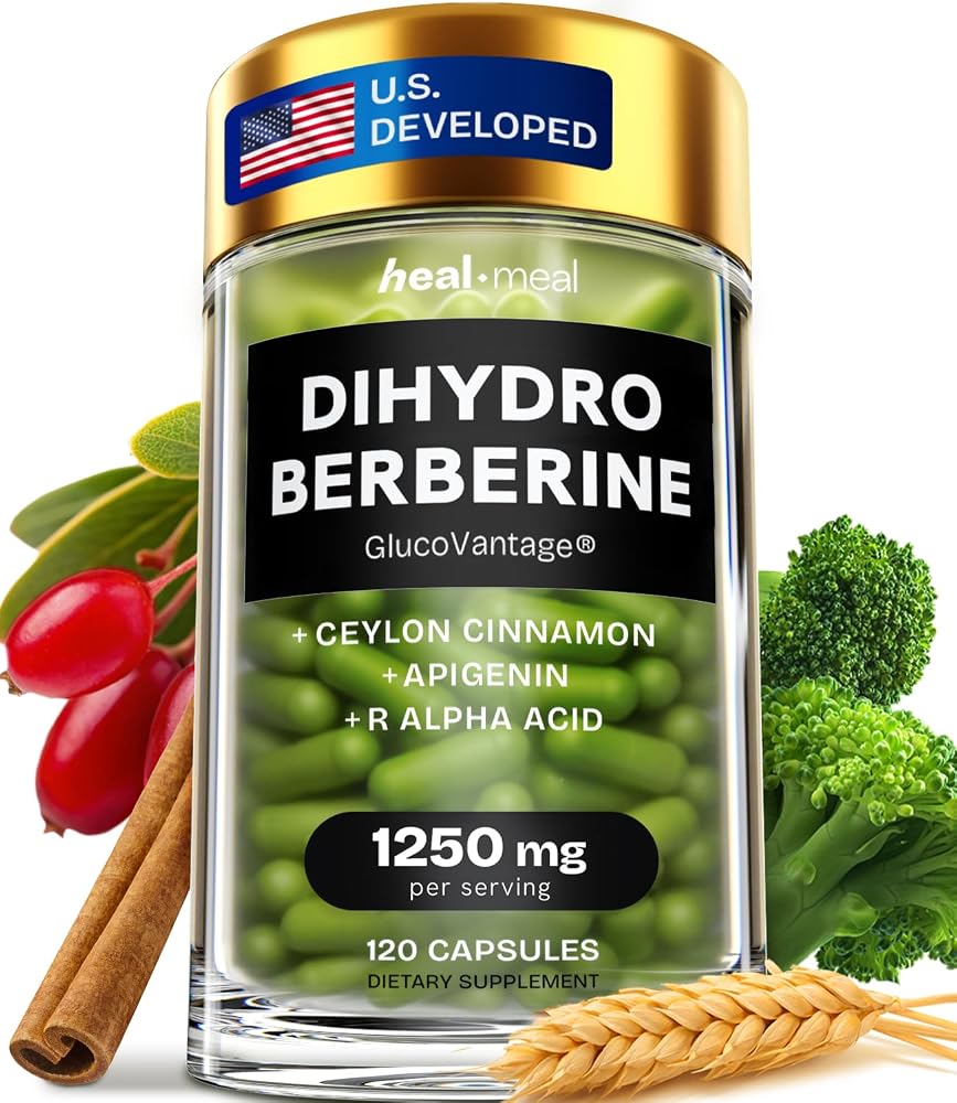 HealMeal Dihydroberberine Supplement - Berberine with Ceylon Cinnamon