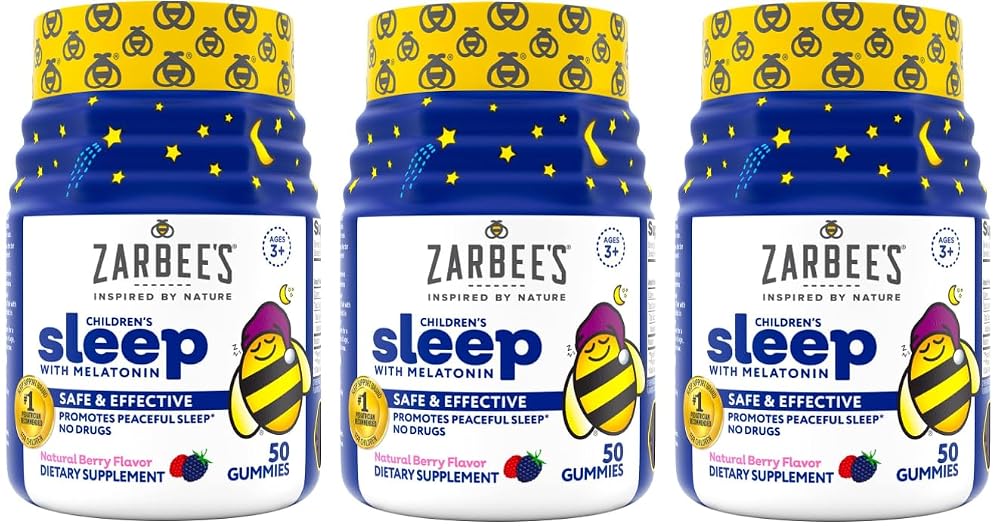 Zarbee's Kids 1mg Melatonin Gummy Sleep Supplement - 50 Count