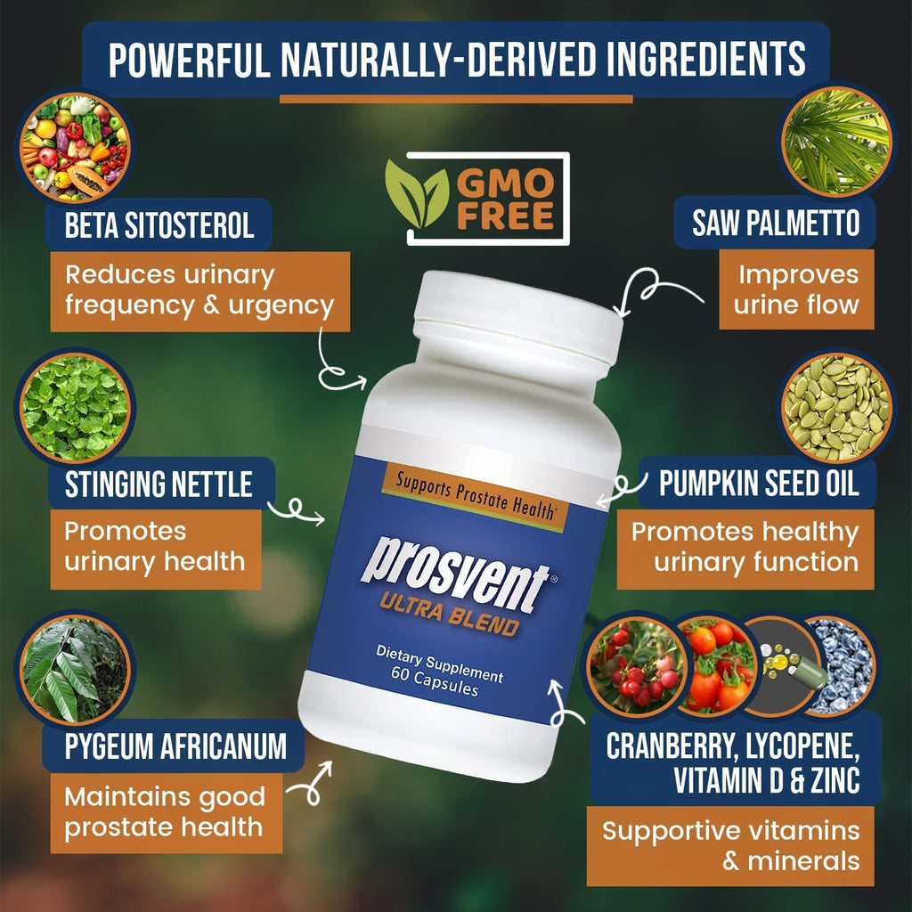 Prosvent Ultra Prostate Support with Cranberry - 60 Softgels - image 5