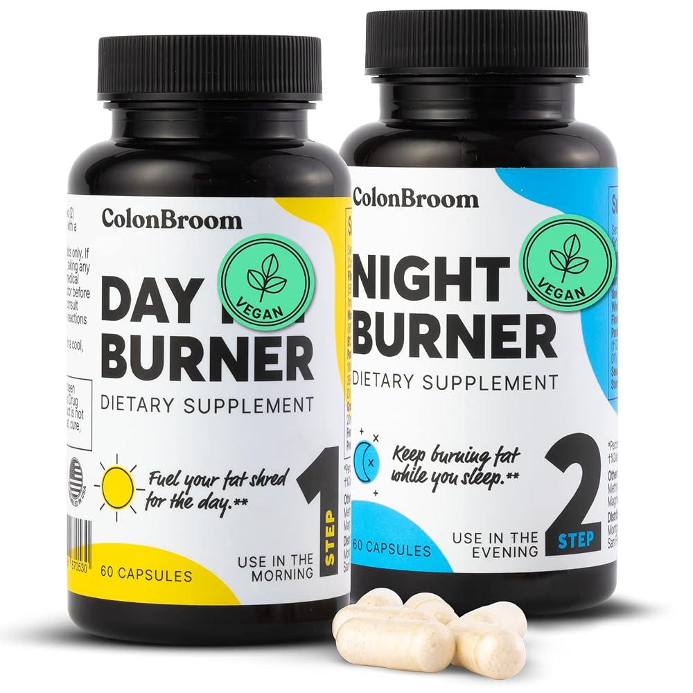 ColonBroom Day & Night Burner Weight Management Capsules - 120 Capsules